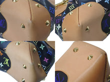 Load image into Gallery viewer, LOUIS VUITTON ルイヴィトン ジュディPM M40258 ハンドバッグ 2way モノグラムマルチカラー 村上隆 ブラック ゴールド金具 良品 中古 62807