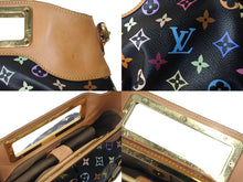 Load image into Gallery viewer, LOUIS VUITTON ルイヴィトン ジュディPM M40258 ハンドバッグ 2way モノグラムマルチカラー 村上隆 ブラック ゴールド金具 良品 中古 62807