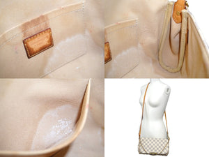 LOUIS VUITTON ルイヴィトン ショルダーバッグ N41277 フェイボリットPM ダミエ アズール ホワイト ゴールド金具 美品 中古 62812