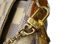 Load image into Gallery viewer, LOUIS VUITTON ルイヴィトン ショルダーバッグ N41277 フェイボリットPM ダミエ アズール ホワイト ゴールド金具 美品 中古 62812