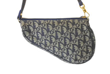 Load image into Gallery viewer, ChristianDior クリスチャンディオール サドルポーチ ワンショルダーバッグ トロッター MC 1012 ネイビー 美品 中古 62823