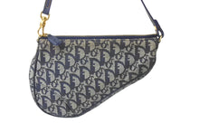 Load image into Gallery viewer, ChristianDior クリスチャンディオール サドルポーチ ワンショルダーバッグ トロッター MC 1012 ネイビー 美品 中古 62823