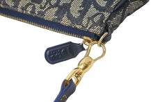 Load image into Gallery viewer, ChristianDior クリスチャンディオール サドルポーチ ワンショルダーバッグ トロッター MC 1012 ネイビー 美品 中古 62823