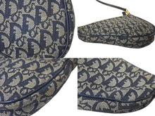 Load image into Gallery viewer, ChristianDior クリスチャンディオール サドルポーチ ワンショルダーバッグ トロッター MC 1012 ネイビー 美品 中古 62823