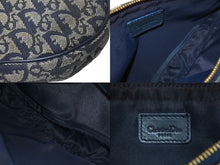 Load image into Gallery viewer, ChristianDior クリスチャンディオール サドルポーチ ワンショルダーバッグ トロッター MC 1012 ネイビー 美品 中古 62823