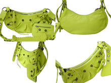 Load image into Gallery viewer, BALENCIAGA バレンシアガ Le Cagole Xs Shoulder Bag 671309 7206 002123 ショルダーバッグ ネオンイエロー 美品 中古 62825