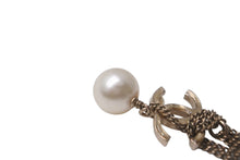 Load image into Gallery viewer, 極美品 CHANEL シャネル ココマークネックレス フェイクパール ぶら下がりB13S刻印 GP ゴールド ホワイト 中古 62829