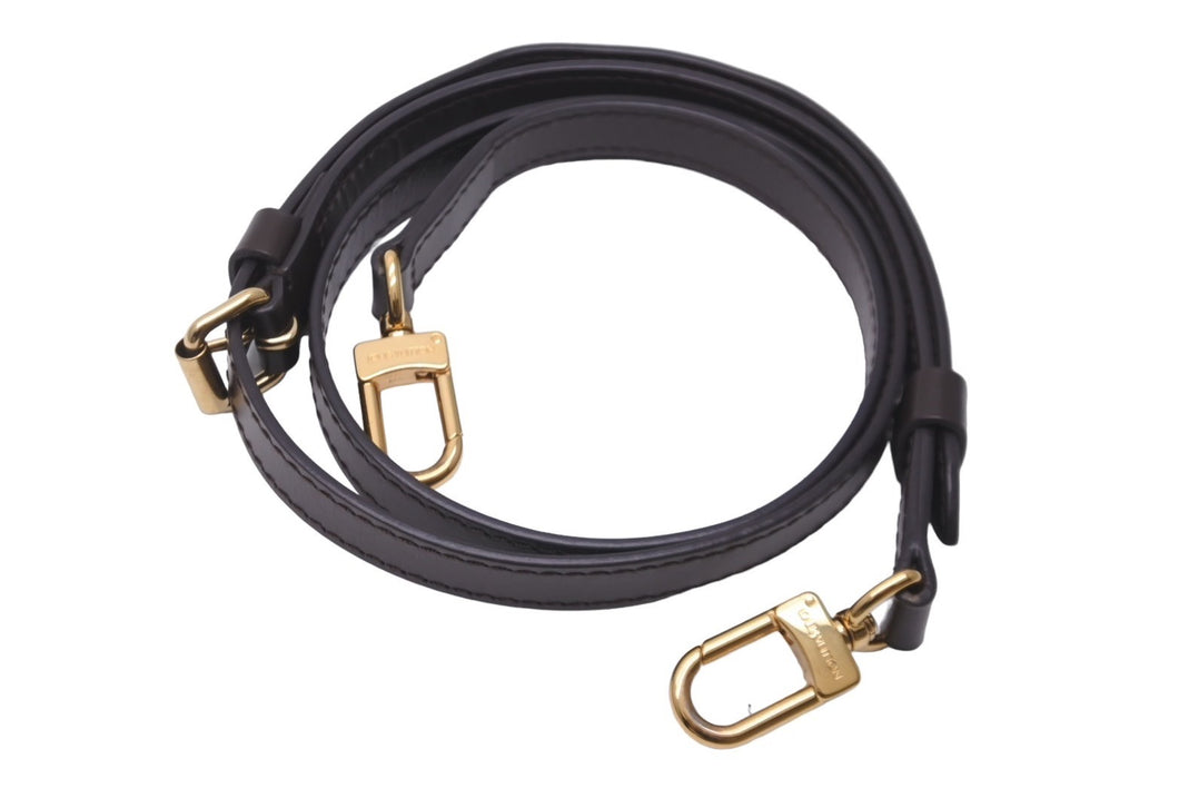 LOUIS VUITTON ルイヴィトン ショルダーストラップ ダミエ ブラウン ゴールド金具 美品 中古 62839