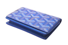 Load image into Gallery viewer, GOYARD ゴヤール マルゼルブ カードケース ヘリンボーン柄 ブルー 美品 中古 62841