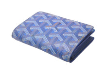 Load image into Gallery viewer, GOYARD ゴヤール マルゼルブ カードケース ヘリンボーン柄 ブルー 美品 中古 62841