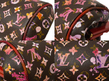 Load image into Gallery viewer, 極美品 LOUIS VUITTON ルイヴィトン モノグラムウォーターカラー リチャードプリンス パピヨン ハンドバッグ M95730 ブラウン レッド 中古 62844