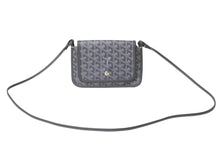 Load image into Gallery viewer, 極美品 GOYARD ゴヤール プリュメ ショルダーバッグ ポーチウォレット PLUMETPMLTY50CL50P PVC レザー グレー 中古 62846