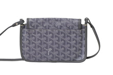 Load image into Gallery viewer, 極美品 GOYARD ゴヤール プリュメ ショルダーバッグ ポーチウォレット PLUMETPMLTY50CL50P PVC レザー グレー 中古 62846