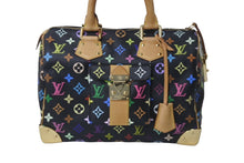 Load image into Gallery viewer, 極美品 LOUIS VUITTON ルイヴィトン ハンドバッグ スピーディ 30 M92642 村上隆 マルチカラー ブラック 中古 62847