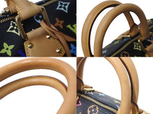 Load image into Gallery viewer, 極美品 LOUIS VUITTON ルイヴィトン ハンドバッグ スピーディ 30 M92642 村上隆 マルチカラー ブラック 中古 62847