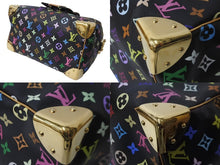 Load image into Gallery viewer, 極美品 LOUIS VUITTON ルイヴィトン ハンドバッグ スピーディ 30 M92642 村上隆 マルチカラー ブラック 中古 62847