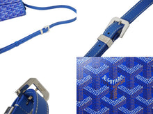 Load image into Gallery viewer, GOYARD ゴヤール ベルヴェデーレMM ショルダーバッグ BELVE3MMLTY10CG10P ブルー PVC レザー シルバー金具 美品 中古 62851