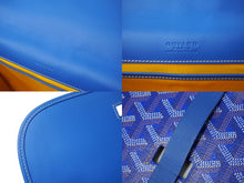 Load image into Gallery viewer, GOYARD ゴヤール ベルヴェデーレMM ショルダーバッグ BELVE3MMLTY10CG10P ブルー PVC レザー シルバー金具 美品 中古 62851