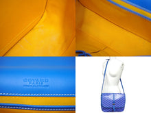 Load image into Gallery viewer, GOYARD ゴヤール ベルヴェデーレMM ショルダーバッグ BELVE3MMLTY10CG10P ブルー PVC レザー シルバー金具 美品 中古 62851