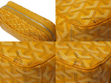 Load image into Gallery viewer, GOYARD ゴヤール カップヴェール ショルダーバッグ イエロー ヘリンボーン柄 ロゴ 斜めがけ カバン 美品 中古 62852