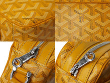 Load image into Gallery viewer, GOYARD ゴヤール カップヴェール ショルダーバッグ イエロー ヘリンボーン柄 ロゴ 斜めがけ カバン 美品 中古 62852