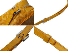 Load image into Gallery viewer, GOYARD ゴヤール カップヴェール ショルダーバッグ イエロー ヘリンボーン柄 ロゴ 斜めがけ カバン 美品 中古 62852