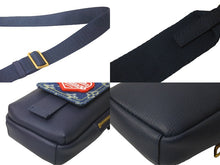 Load image into Gallery viewer, LOUIS VUITTON ルイ ヴィトン ダブルフォンポーチ NIGOコラボ M81060 モノグラムデニム トリヨンレザー ショルダー 美品 中古 62853