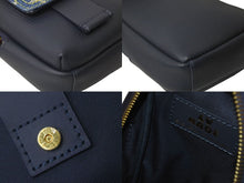 Load image into Gallery viewer, LOUIS VUITTON ルイ ヴィトン ダブルフォンポーチ NIGOコラボ M81060 モノグラムデニム トリヨンレザー ショルダー 美品 中古 62853