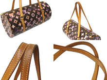 Load image into Gallery viewer, 極美品 LOUIS VUITTON ルイヴィトン モノグラムウォーターカラー パピヨン30 M95753 ハンドバッグ ブラウン ピンク 中古 62854