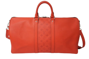 LOUIS VUITTON ルイヴィトン 22SS キーポル バンドリエール 50 ボストンバッグ タイガラマ M59337 レッド 美品 中古 62856