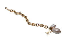 Load image into Gallery viewer, LOUIS VUITTON ルイ ヴィトン ブラスレ ダミエ ブレスレット M66319 全長20cm 54.1g ゴールド メタル 美品 中古 62858