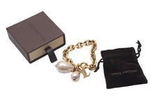 Load image into Gallery viewer, LOUIS VUITTON ルイ ヴィトン ブラスレ ダミエ ブレスレット M66319 全長20cm 54.1g ゴールド メタル 美品 中古 62858