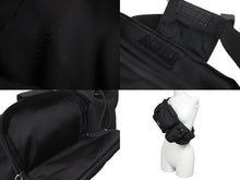 Load image into Gallery viewer, PRADA プラダ ウエストバッグ ボディバッグ 2VL056 トライアングルロゴ サフィアーノレザー ブラック シルバー金具 美品 中古 62862