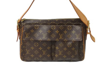 Load image into Gallery viewer, LOUIS VUITTON ルイヴィトン ショルダーバッグ ヴィバシテGM M51163 ブラウン PVC レザー ゴールド金具 美品 中古 62863