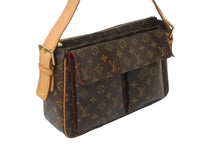 Load image into Gallery viewer, LOUIS VUITTON ルイヴィトン ショルダーバッグ ヴィバシテGM M51163 ブラウン PVC レザー ゴールド金具 美品 中古 62863