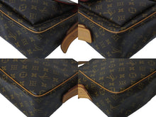 Load image into Gallery viewer, LOUIS VUITTON ルイヴィトン ショルダーバッグ ヴィバシテGM M51163 ブラウン PVC レザー ゴールド金具 美品 中古 62863