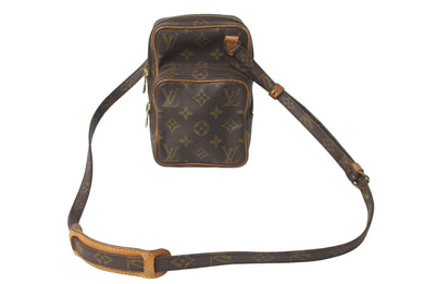 LOUIS VUITTON ルイヴィトン モノグラム ミニアマゾン ショルダーバッグ M45238 キャンバス ブラウン 美品 中古 62866