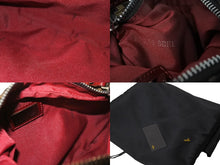 Load image into Gallery viewer, FENDI フェンディ ズッカ柄 スタッズ ワンショルダーバッグ ブラウン レッド レザー 8BR128 00NRK F0UX8 美品 中古 62867