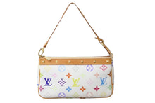 Load image into Gallery viewer, 新品同様 LOUIS VUITTON ルイヴィトン 村上隆 ホワイト ポシェットアクセソワール マルチカラー M92649 中古 62869