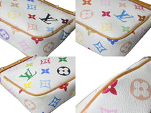 Load image into Gallery viewer, 新品同様 LOUIS VUITTON ルイヴィトン 村上隆 ホワイト ポシェットアクセソワール マルチカラー M92649 中古 62869