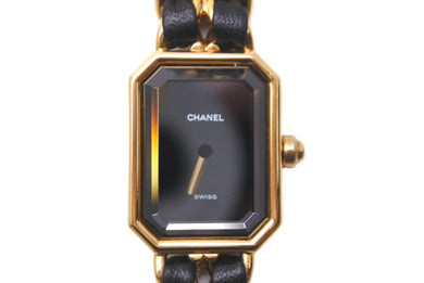 CHANEL シャネル 時計 プルミエール ウォッチ 腕時計 GP ゴールド サイズL 美品 中古 62875