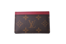 Load image into Gallery viewer, 新品同様 LOUIS VUITTON ルイヴィトン カードケース M60703 ポルト カルト サーンプル モノグラム フューシャ ブラウン 中古 62879