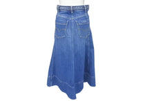 Load image into Gallery viewer, 極美品 Valentino ヴァレンティノ デニム フレア スカート UB3DD10G1LL ロングスカート サイズ36 インディゴ ブルー 中古 62880