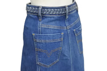 Load image into Gallery viewer, 極美品 Valentino ヴァレンティノ デニム フレア スカート UB3DD10G1LL ロングスカート サイズ36 インディゴ ブルー 中古 62880