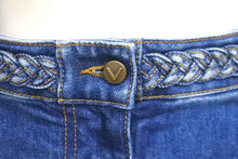 Load image into Gallery viewer, 極美品 Valentino ヴァレンティノ デニム フレア スカート UB3DD10G1LL ロングスカート サイズ36 インディゴ ブルー 中古 62880