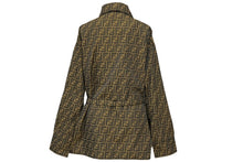 Load image into Gallery viewer, 極美品 FENDI フェンディ ズッカ柄 ジャケット シャツ ベルト付き FJ7267 A5W3 サイズ36 ブラウン 中古 62884