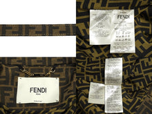 Load image into Gallery viewer, 極美品 FENDI フェンディ ズッカ柄 ジャケット シャツ ベルト付き FJ7267 A5W3 サイズ36 ブラウン 中古 62884