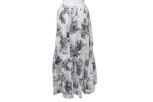 Load image into Gallery viewer, Christian Dior クリスチャンディオール ゾディアック ティアード ロング フレアースカート 111J39S3785 サイズ36 美品 中古 62885