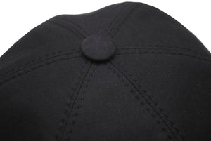 CHANEL シャネル キャップ 帽子 ココマーク 刺繍 調節可能 コットン ブラック ホワイト シルバー金具 良品 中古 62887
