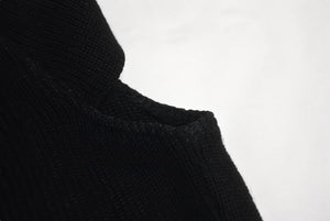 CHANEL シャネル 半袖 ニット 丸首 ココマーク 刺繍 ウール ブラック レディース 美品 中古 62889